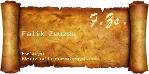 Falik Zsuzsa névjegykártya